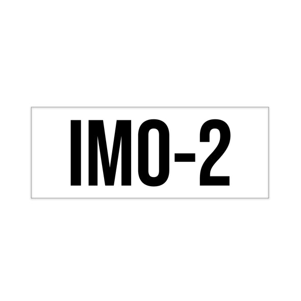 ISO Tank IMO-2 Decal Sticker Label Sign