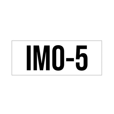 ISO Tank IMO-5 Decal Sticker Label Sign