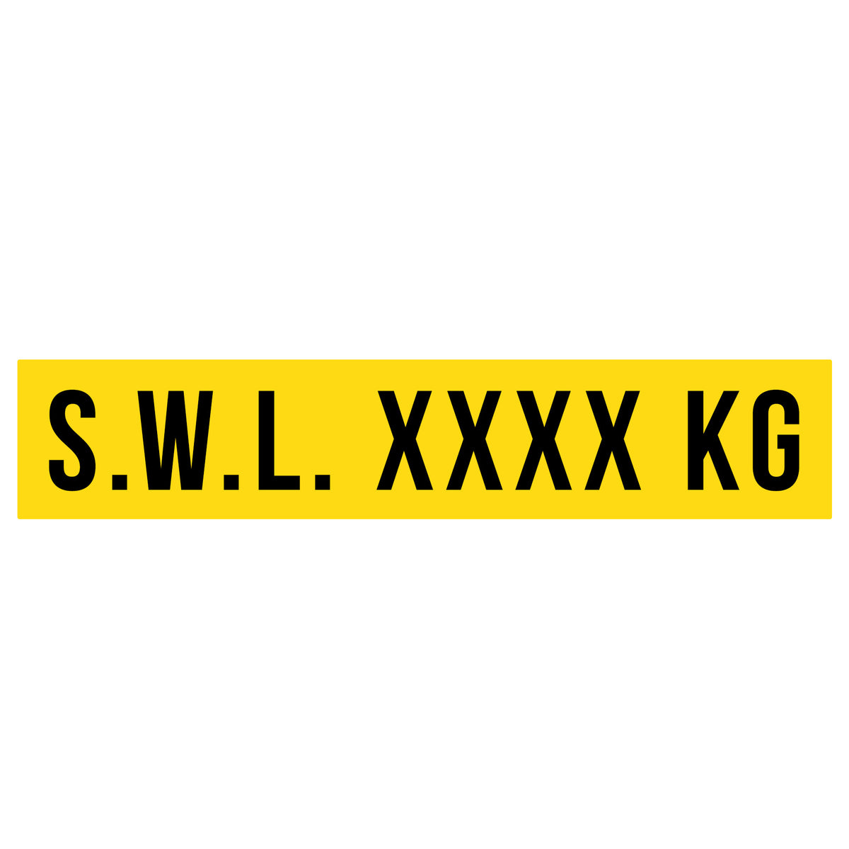 SWL (Safe Working Load) Decal Sticker Sign – US Decals