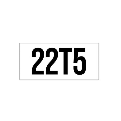 ISO Tank 22T5 Decal Sticker Label Sign