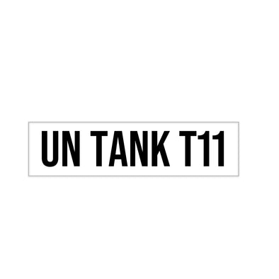 ISO UN Tank T11 Decal Sticker Label Sign