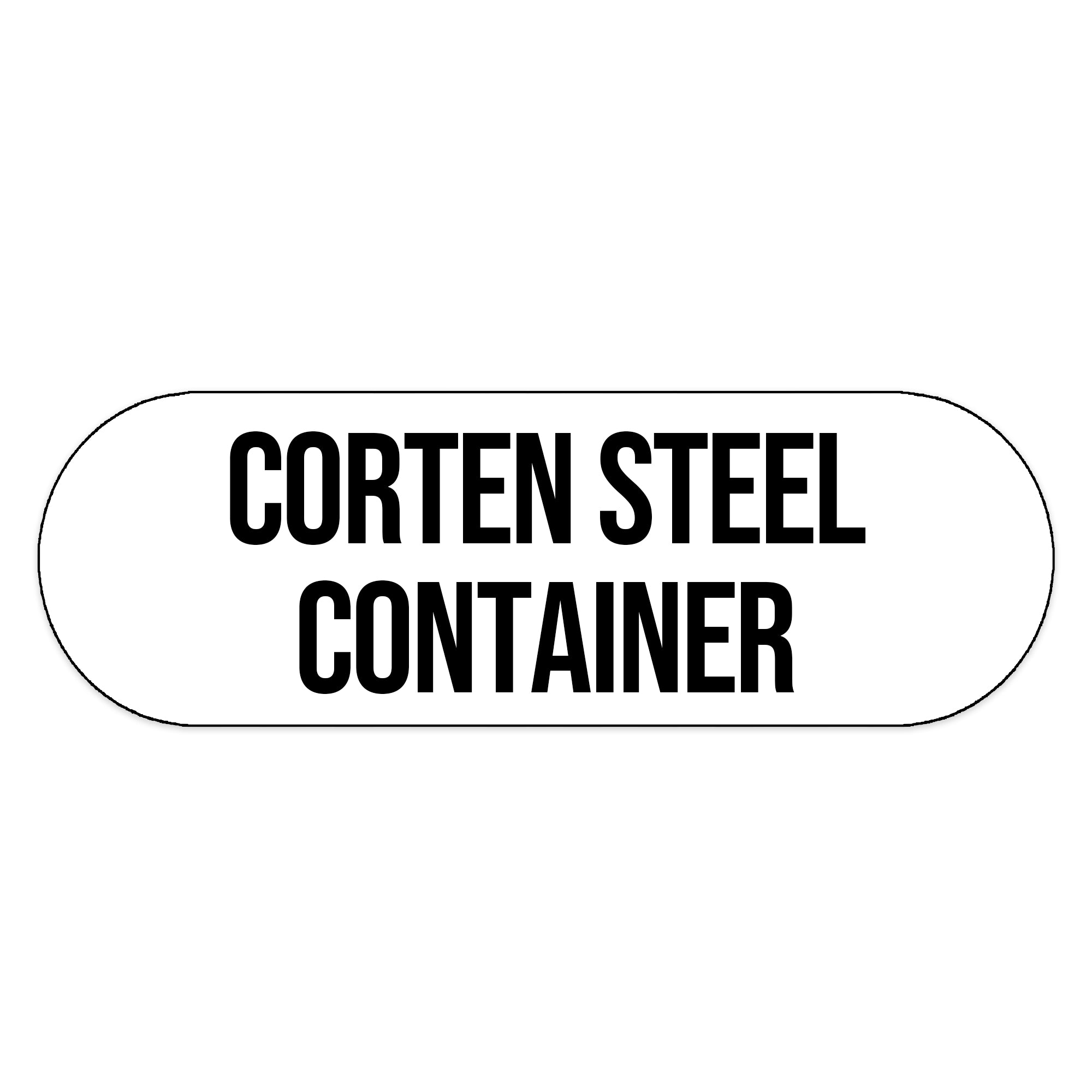 Corten Steel Container Decal Sticker Sign For Shipping Container Trail ...