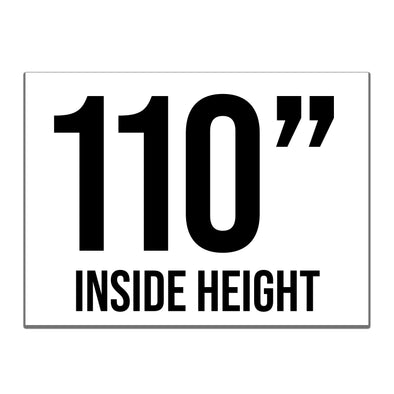 110" Inside Height Decal Sticker Sign For Shipping Container Trailers