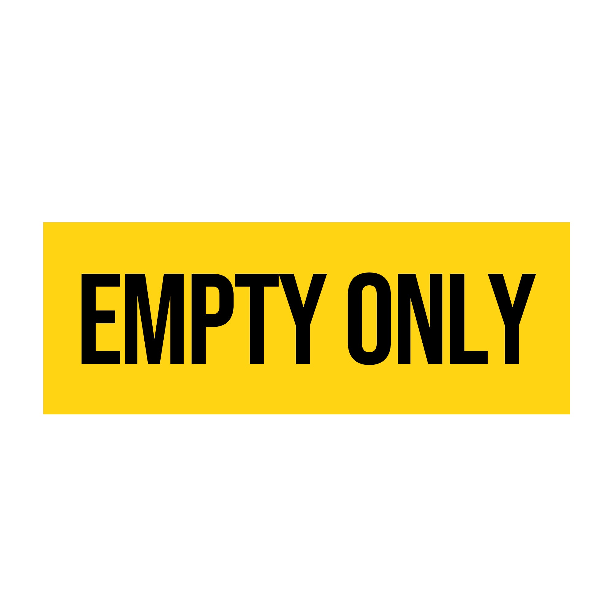 Empty Containers Sign Empty Only Decal Sticker Sign For Shipping Container Trailers – US Decals
