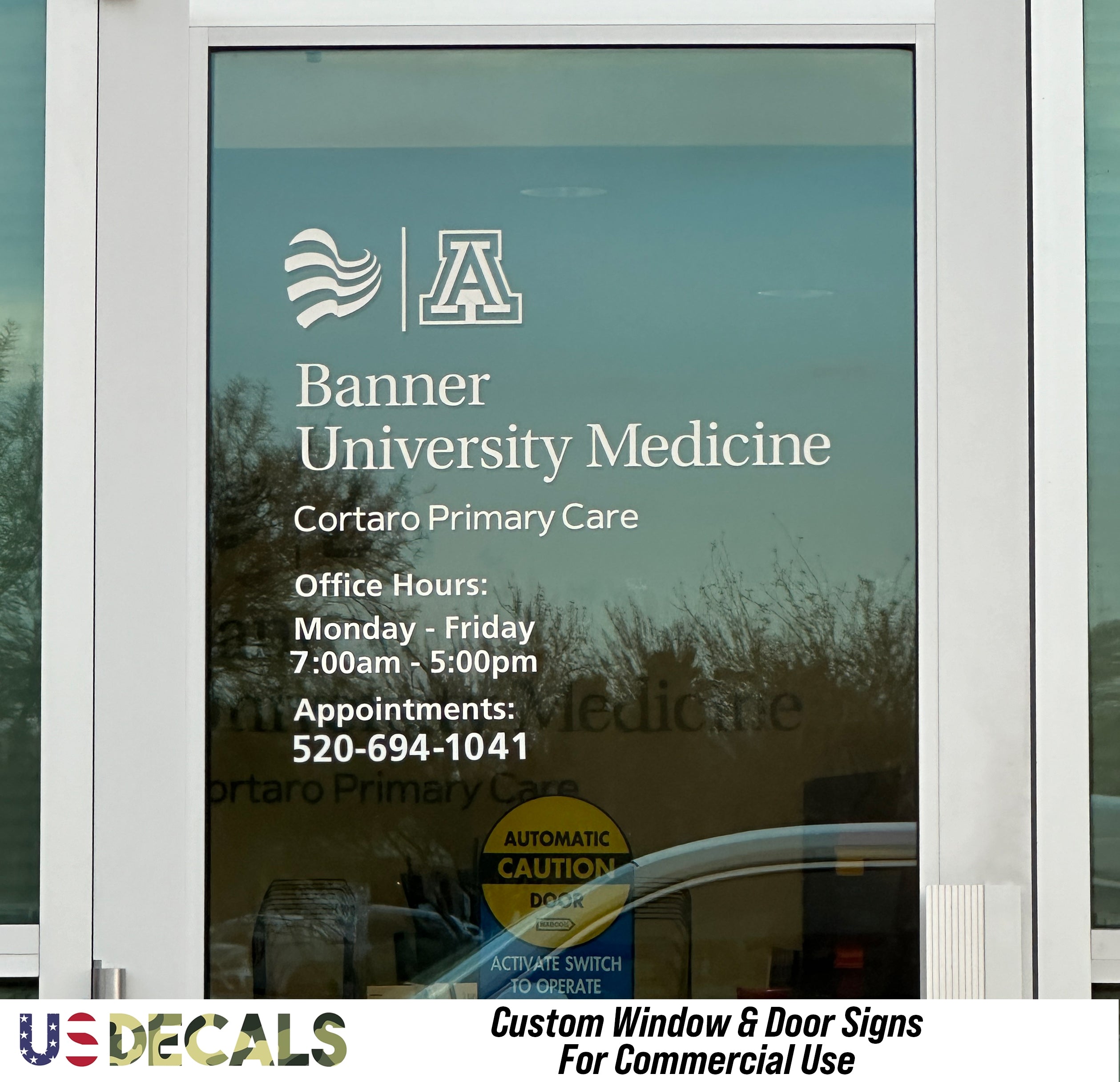 Window Signs For Glass Custom Window & Glass Door Sign Decal Sticker For Business or Commerci ...