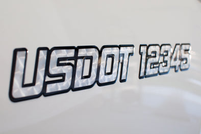 domed usdot decal