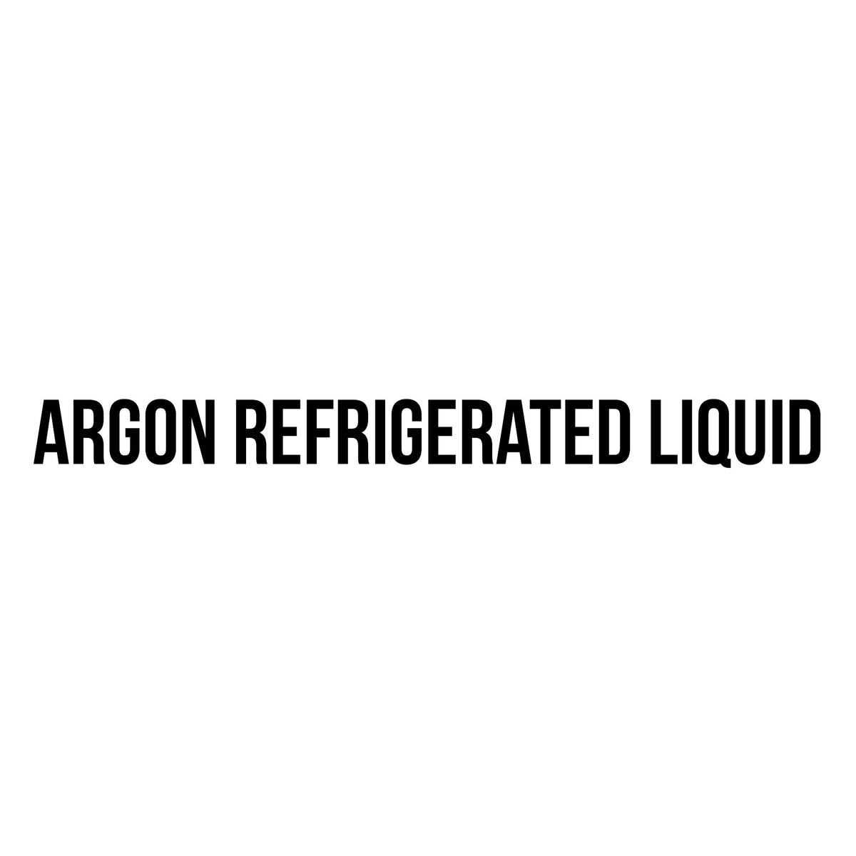 Argon Refrigerated Liquid Decal Sticker Sign – US Decals