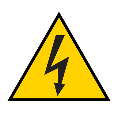 ISO Tank Overhead Hazard Warning Lightning Decal Sticker Label Sign