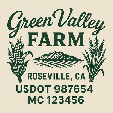 Farm, Farming or Family Farm Custom Truck Door Decal Sticker Signs, 2-Pack
