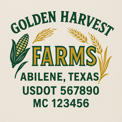 Farm, Farming or Family Farm Custom Truck Door Decal Sticker Signs, 2-Pack