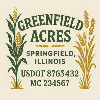 Farm, Farming or Family Farm Custom Truck Door Decal Sticker Signs, 2-Pack