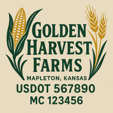 Farm, Farming or Family Farm Custom Truck Door Decal Sticker Signs, 2-Pack