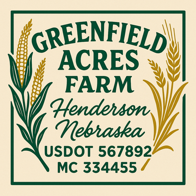Farm, Farming or Family Farm Custom Truck Door Decal Sticker Signs, 2-Pack