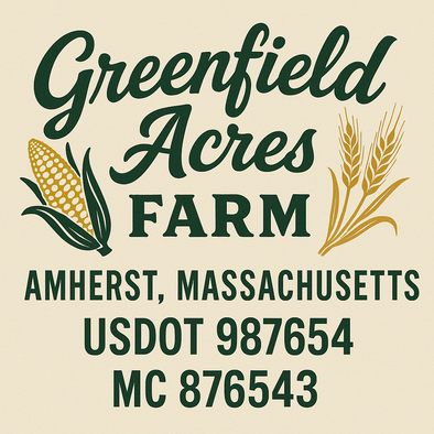 Farm, Farming or Family Farm Custom Truck Door Decal Sticker Signs, 2-Pack