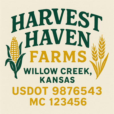Farm, Farming or Family Farm Custom Truck Door Decal Sticker Signs, 2-Pack