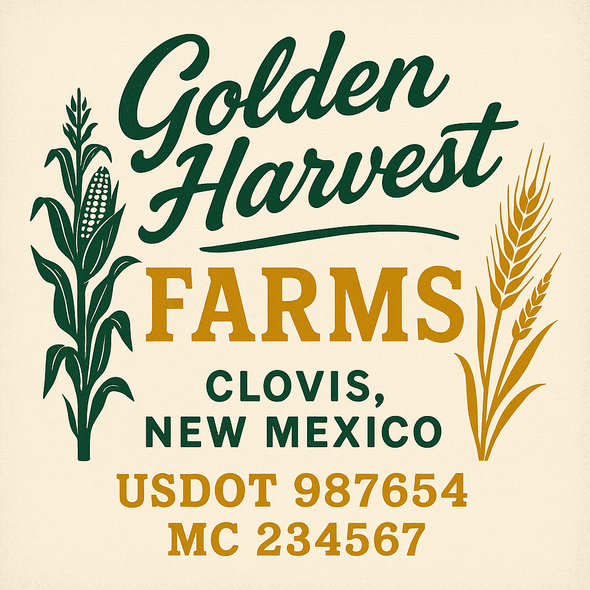 Farm, Farming or Family Farm Custom Truck Door Decal Sticker Signs, 2-Pack