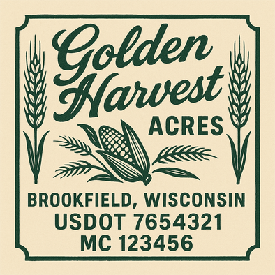 Farm, Farming or Family Farm Custom Truck Door Decal Sticker Signs, 2-Pack