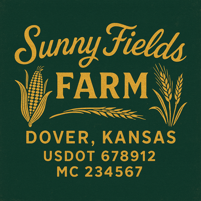 Farm, Farming or Family Farm Custom Truck Door Decal Sticker Signs, 2-Pack