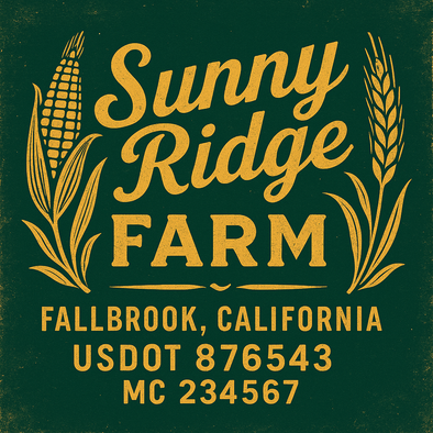 Farm, Farming or Family Farm Custom Truck Door Decal Sticker Signs, 2-Pack