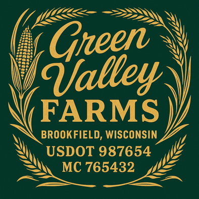 Farm, Farming or Family Farm Custom Truck Door Decal Sticker Signs, 2-Pack