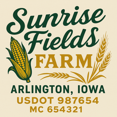 Farm, Farming or Family Farm Custom Truck Door Decal Sticker Signs, 2-Pack