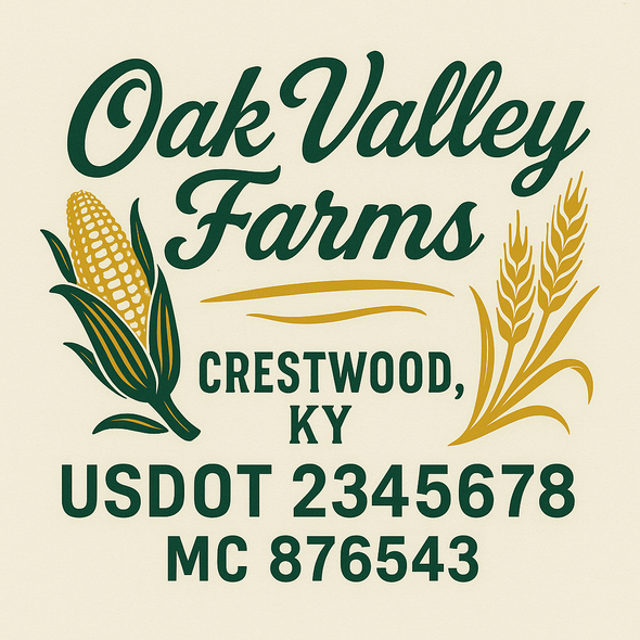 Farm, Farming or Family Farm Custom Truck Door Decal Sticker Signs, 2-Pack