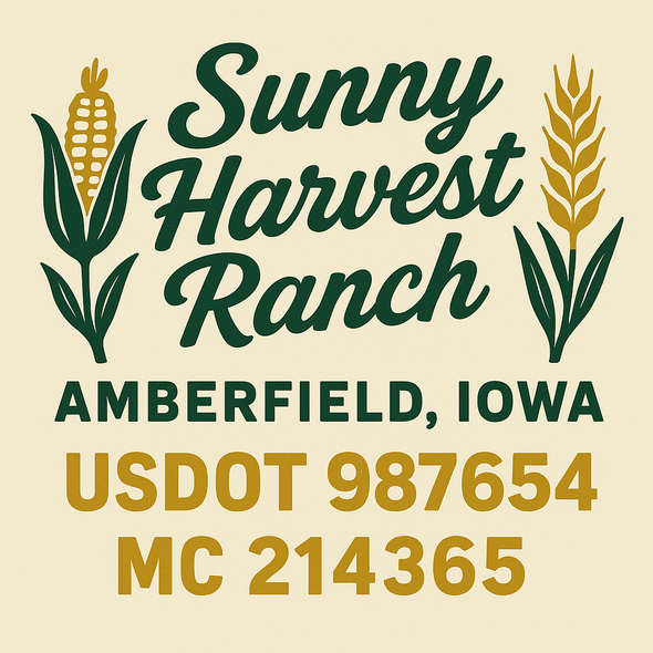 Farm, Farming or Family Farm Custom Truck Door Decal Sticker Signs, 2-Pack