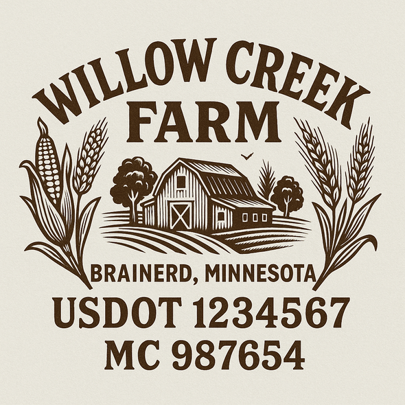 Farm, Farming or Family Farm Custom Truck Door Decal Sticker Signs, 2-Pack