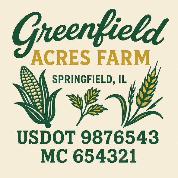 Farm, Farming or Family Farm Custom Truck Door Decal Sticker Signs, 2-Pack