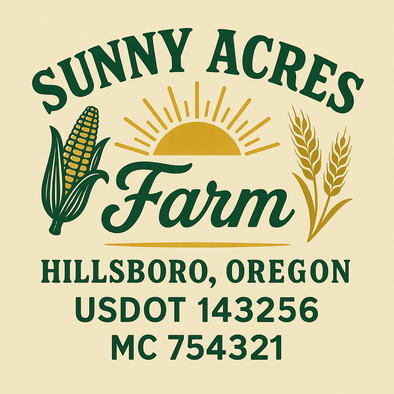 Farm, Farming or Family Farm Custom Truck Door Decal Sticker Signs, 2-Pack