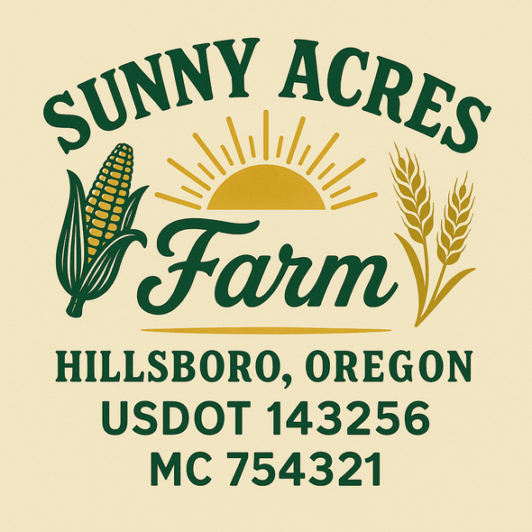 Farm, Farming or Family Farm Custom Truck Door Decal Sticker Signs, 2-Pack