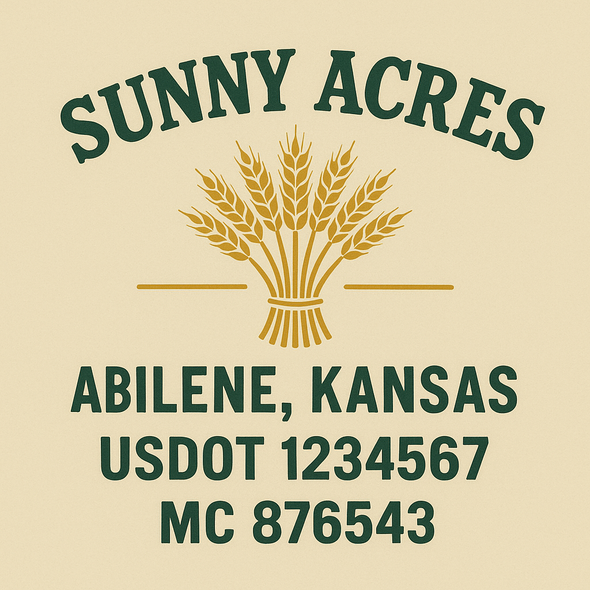 Farm, Farming or Family Farm Custom Truck Door Decal Sticker Signs, 2-Pack