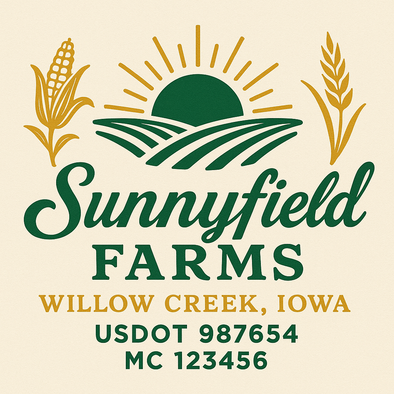 Farm, Farming or Family Farm Custom Truck Door Decal Sticker Signs, 2-Pack