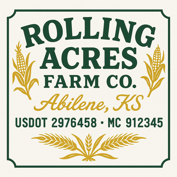 Farm, Farming or Family Farm Custom Truck Door Decal Sticker Signs, 2-Pack