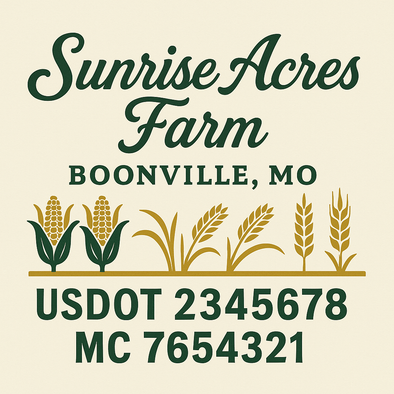 Farm, Farming or Family Farm Custom Truck Door Decal Sticker Signs, 2-Pack
