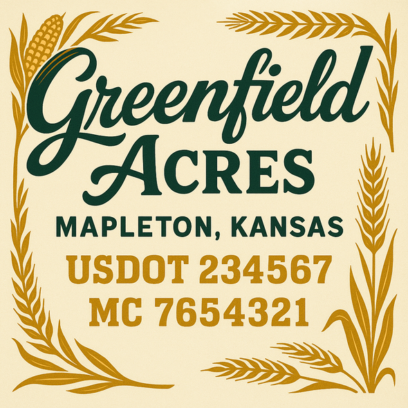 Farm, Farming or Family Farm Custom Truck Door Decal Sticker Signs, 2-Pack