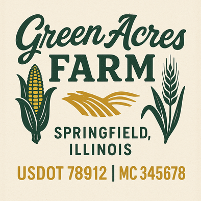 Farm, Farming or Family Farm Custom Truck Door Decal Sticker Signs, 2-Pack