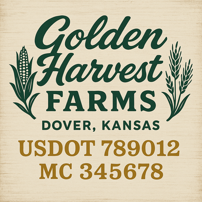 Farm, Farming or Family Farm Custom Truck Door Decal Sticker Signs, 2-Pack