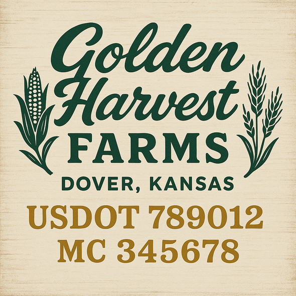Farm, Farming or Family Farm Custom Truck Door Decal Sticker Signs, 2-Pack