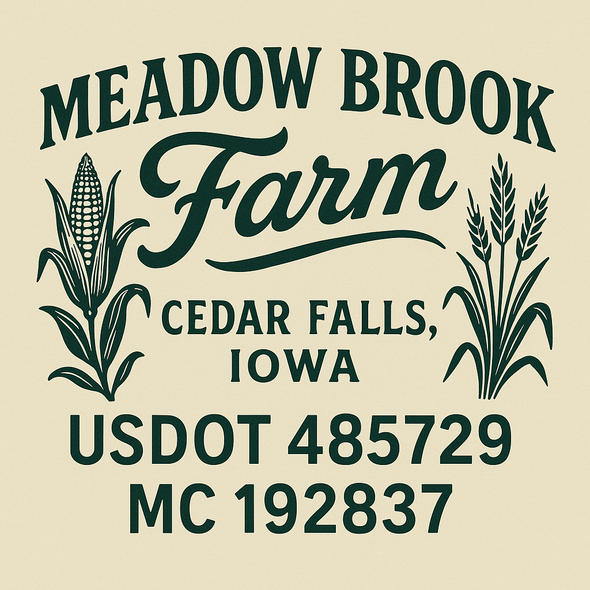 Farm, Farming or Family Farm Custom Truck Door Decal Sticker Signs, 2-Pack