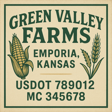 Farm, Farming or Family Farm Custom Truck Door Decal Sticker Signs, 2-Pack