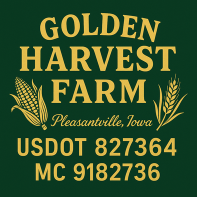 Farm, Farming or Family Farm Custom Truck Door Decal Sticker Signs, 2-Pack