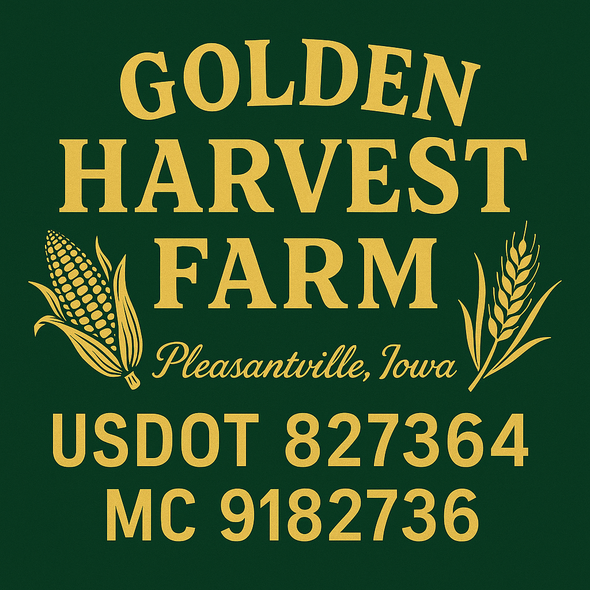 Farm, Farming or Family Farm Custom Truck Door Decal Sticker Signs, 2-Pack