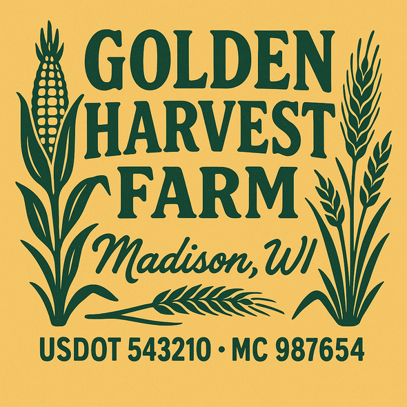 Farm, Farming or Family Farm Custom Truck Door Decal Sticker Signs, 2-Pack