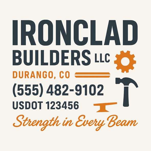 Construction Company Truck Door Decal Sign For Compliance (2-Pack)
