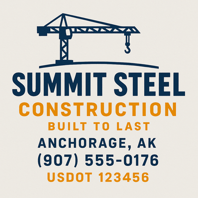 Construction Company Truck Door Decal Sign For Compliance (2-Pack)