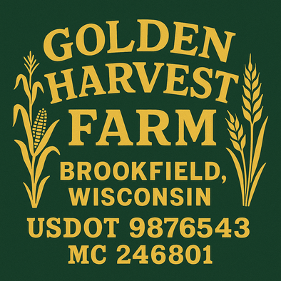 Farm, Farming or Family Farm Custom Truck Door Decal Sticker Signs, 2-Pack