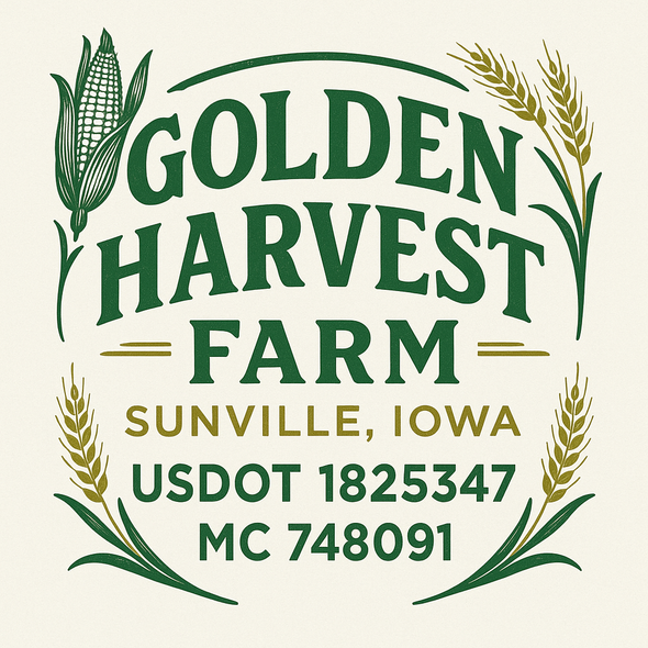 Farm, Farming or Family Farm Custom Truck Door Decal Sticker Signs, 2-Pack