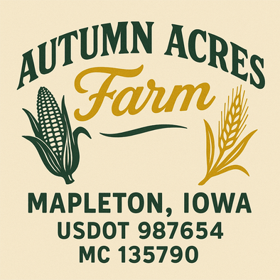 Farm, Farming or Family Farm Custom Truck Door Decal Sticker Signs, 2-Pack