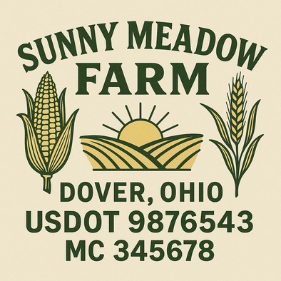 Farm, Farming or Family Farm Custom Truck Door Decal Sticker Signs, 2-Pack